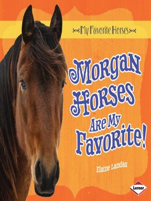 cover image of Morgan Horses Are My Favorite!